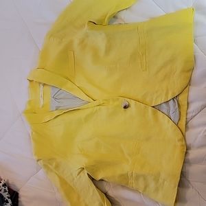 Gibron linen blazer bright 🌞 yellow 💛